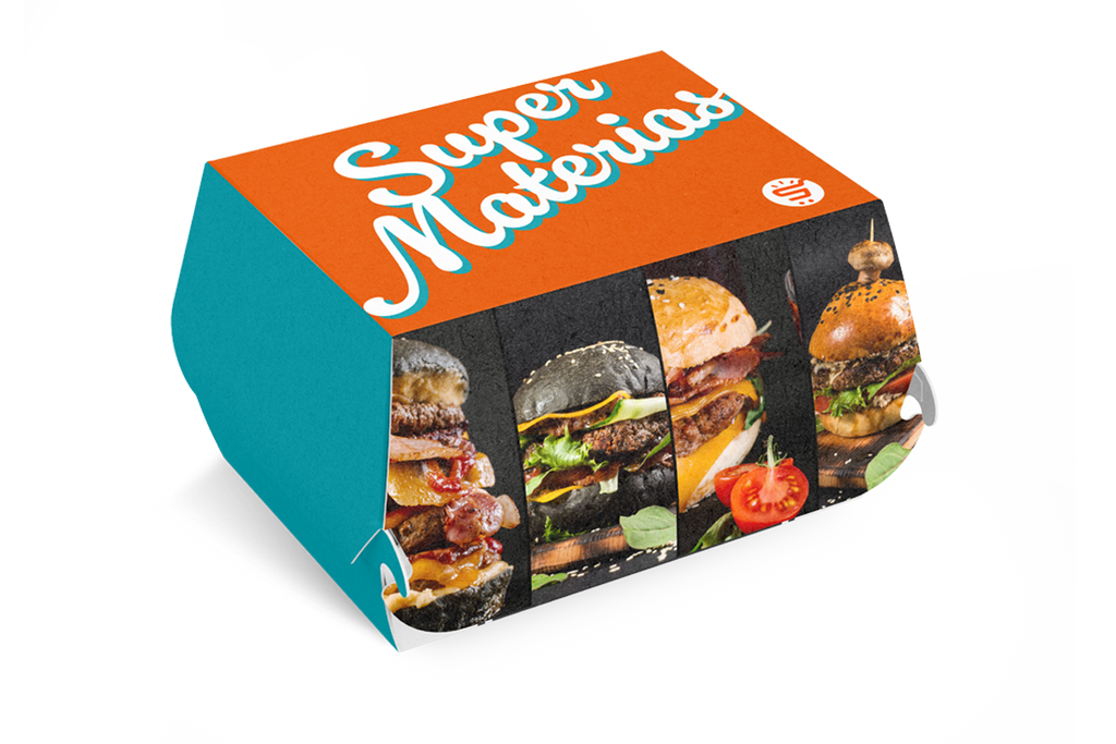 Caja para hamburguesa a todo color