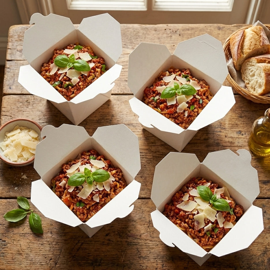 Cajas de carton estilo comida china