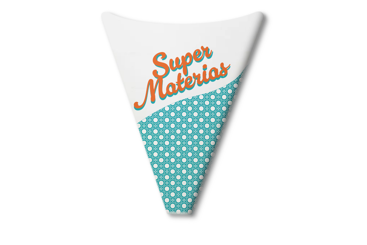 Cono para Crepa, blanco, Personalizado