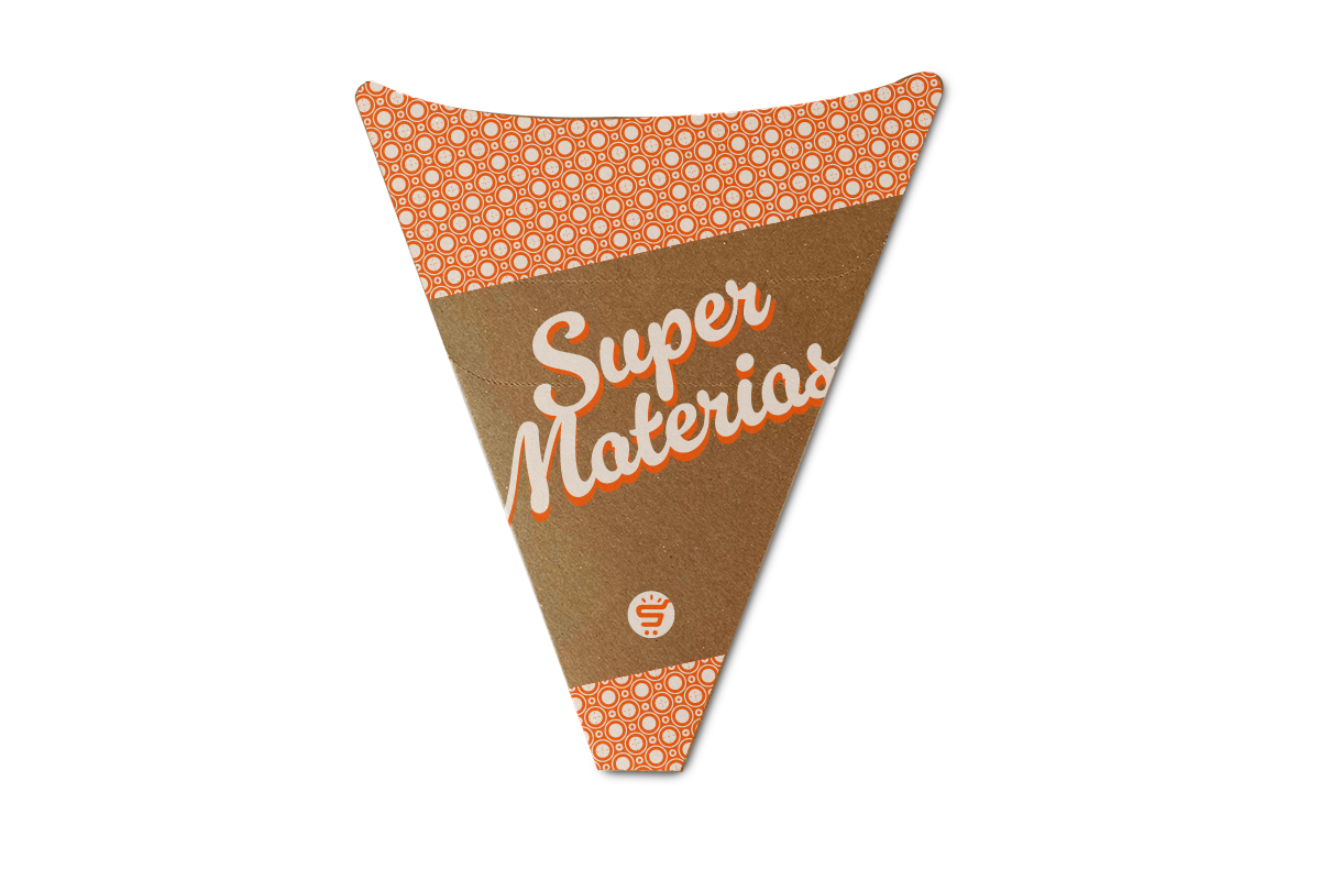 Cono para crepa kraft 2 colores