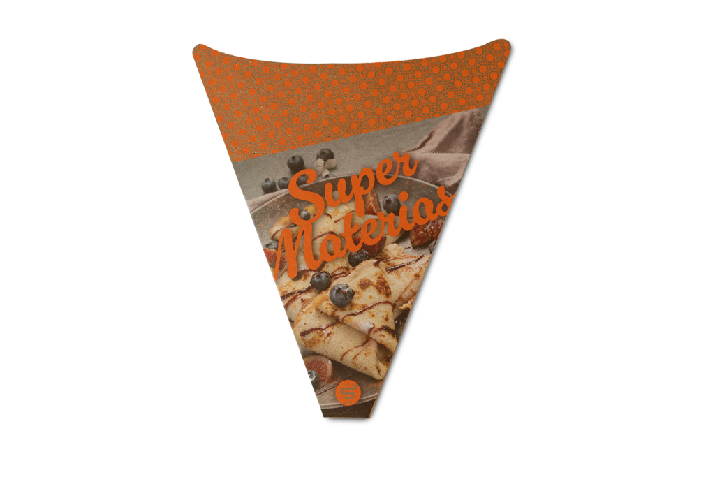cono para crepa kraft personalizado a todo color