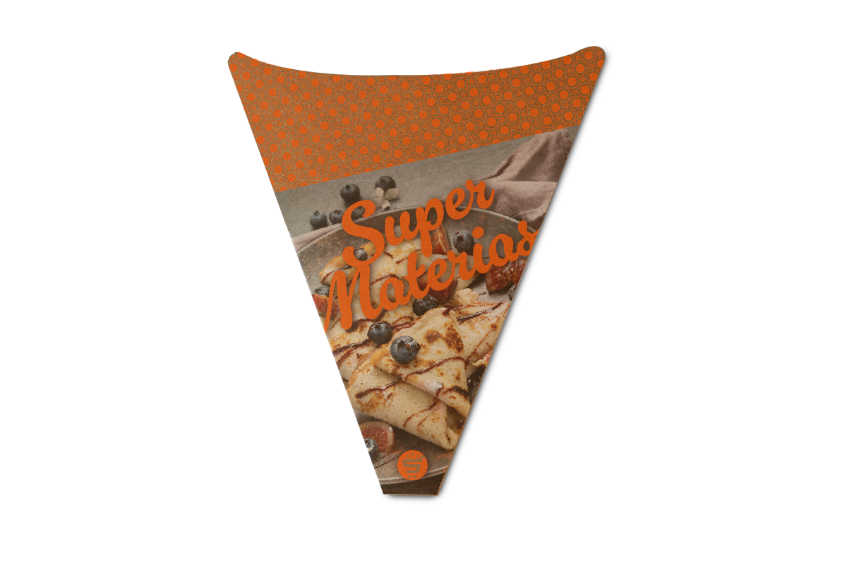 cono para crepa kraft personalizado a todo color