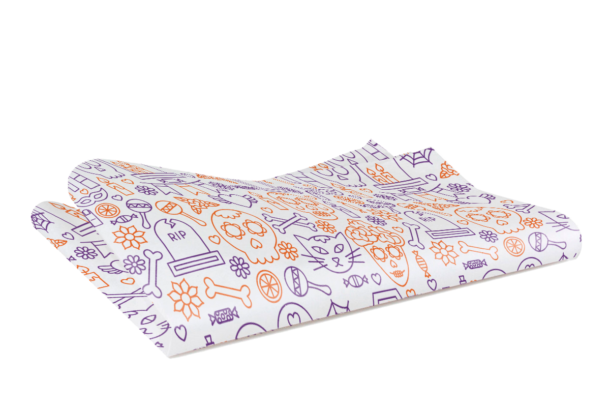 Papel para envolver día de muertos y Halloween