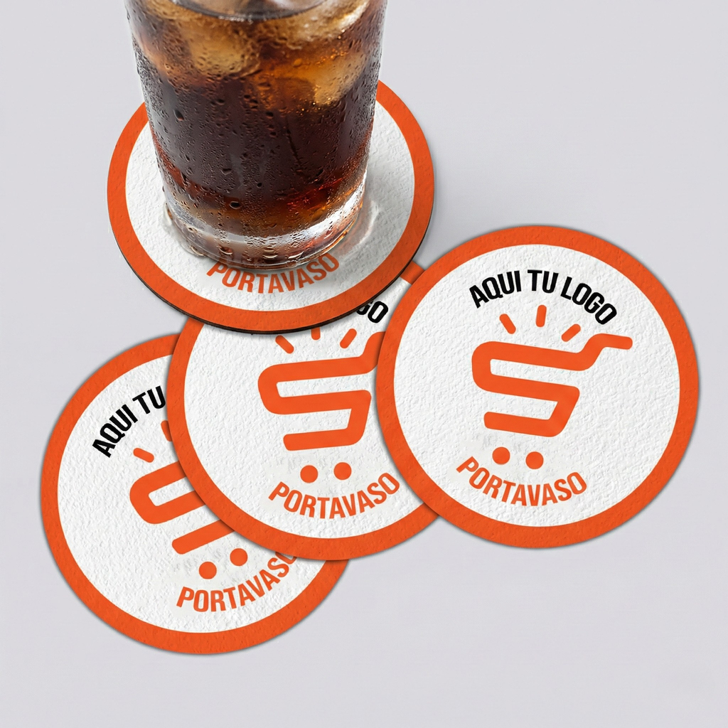 Posavasos personalizados con logotipo