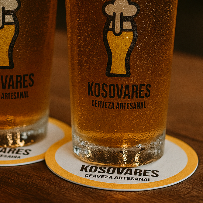Posa vaso impreso