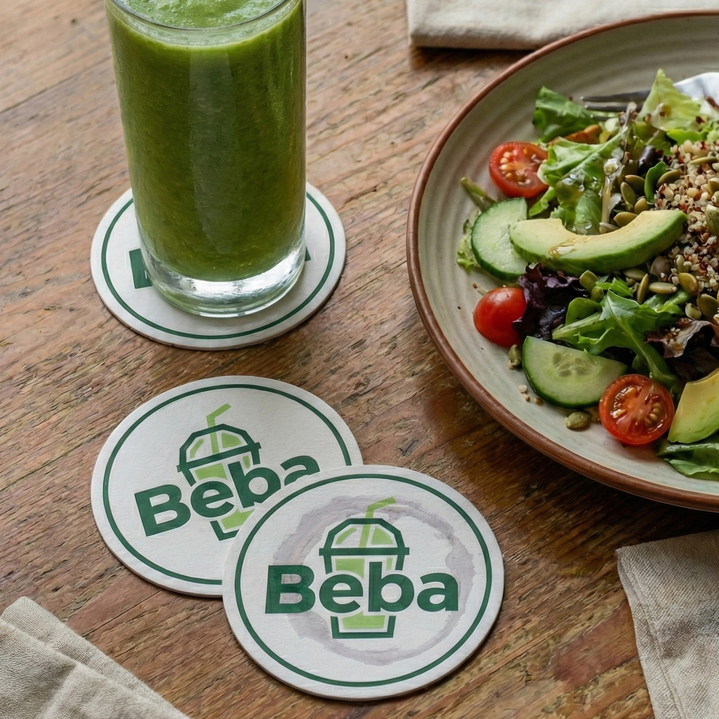 Posa vasos de carton con impression personalizada