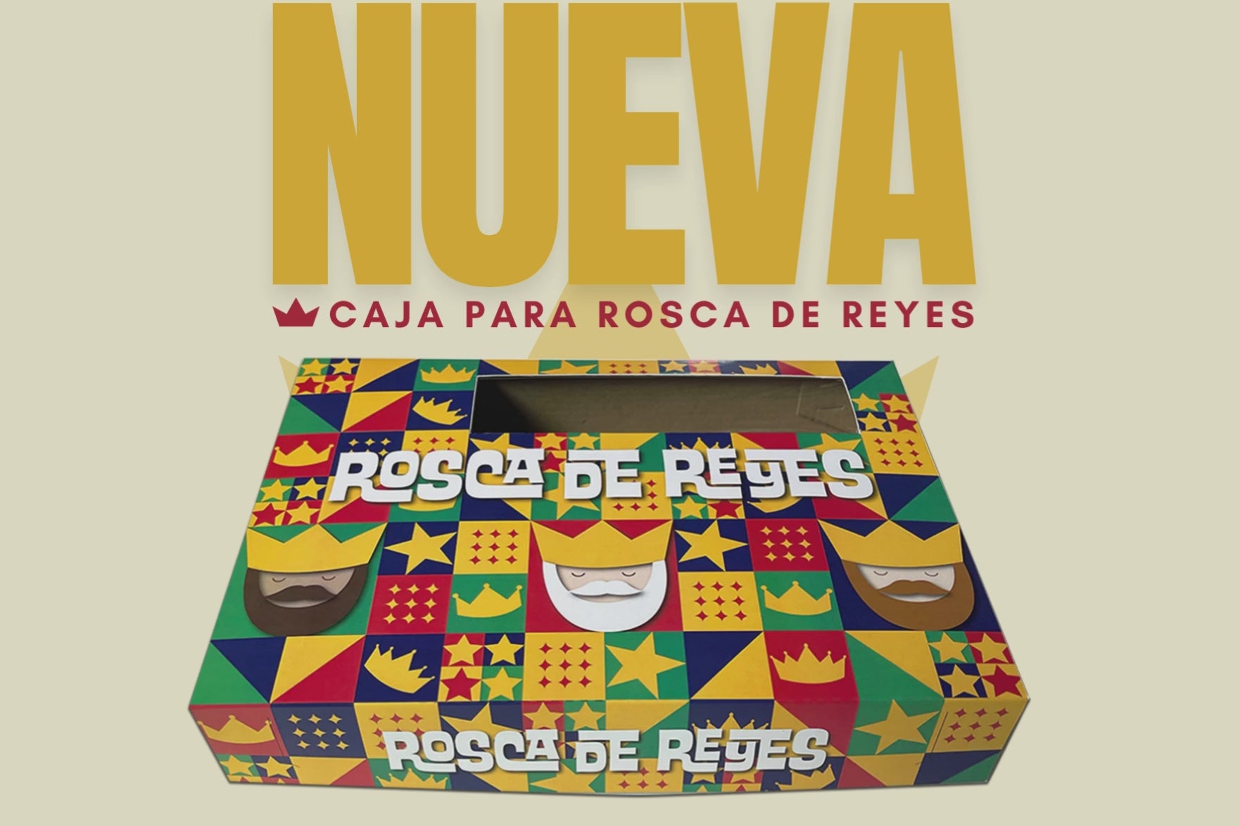 Nueva caja para la rosca de reyes
