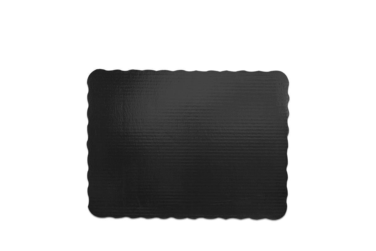 Base para pastel rectangular negra