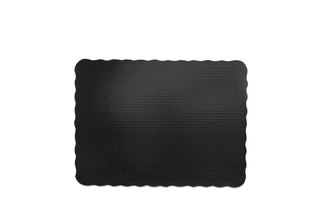 Base para pastel rectangular negra