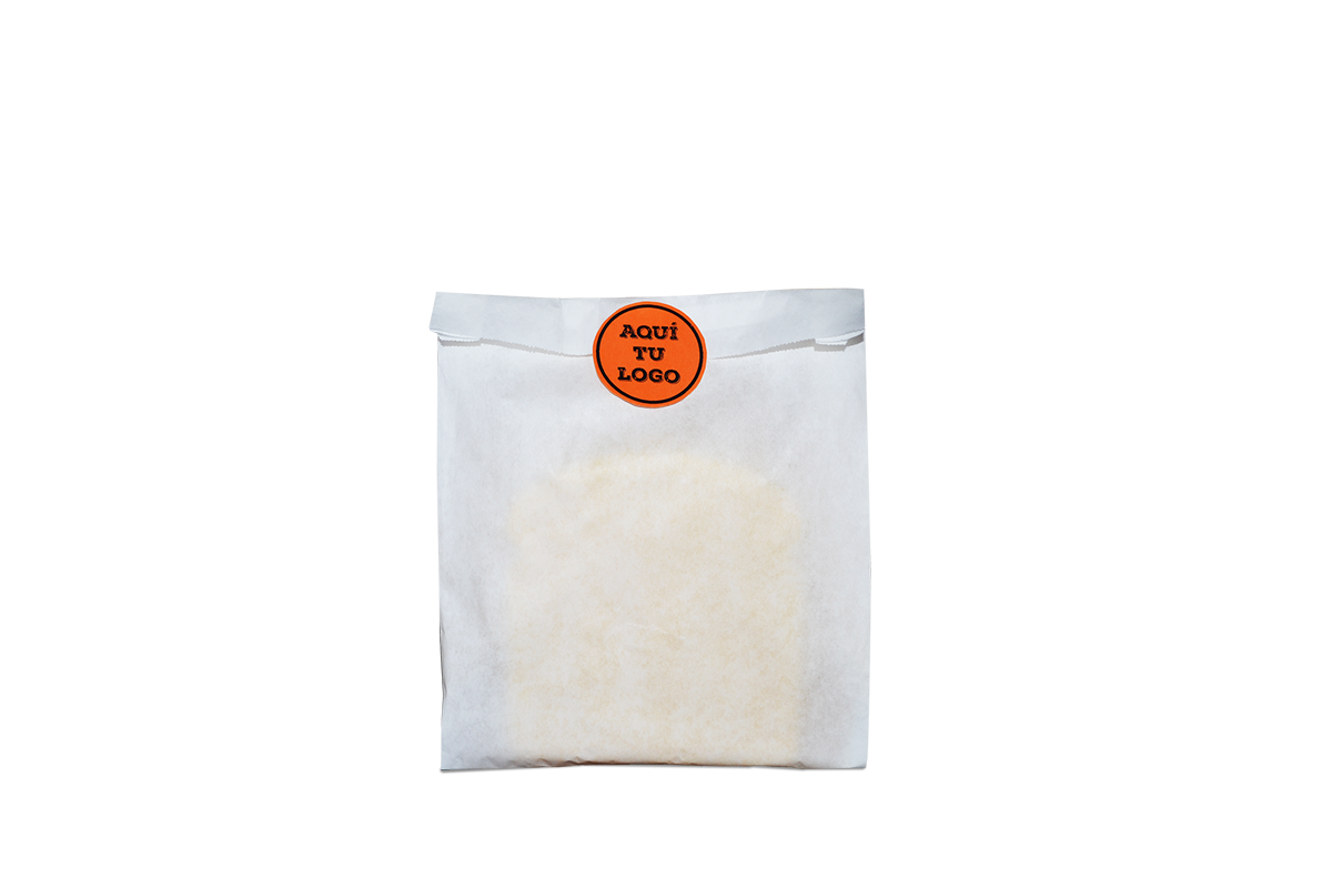 Bolsa de papel antigarsa con etiqueta adhesiva para donas, galletas, sandwiches, tortas y dulces 