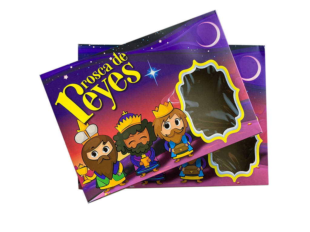 Caja para la rosca con los 3 reyes magos