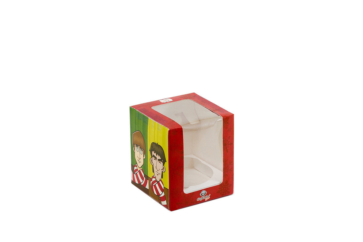 Caja para Cupcakes Personalizada con Ventana 1 Cavidad