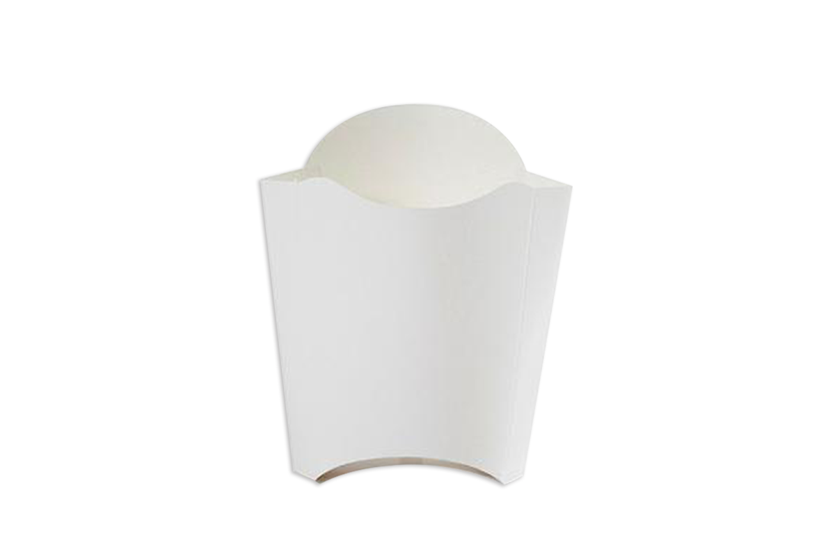 Caja para Papas Fritas Blanca Chica