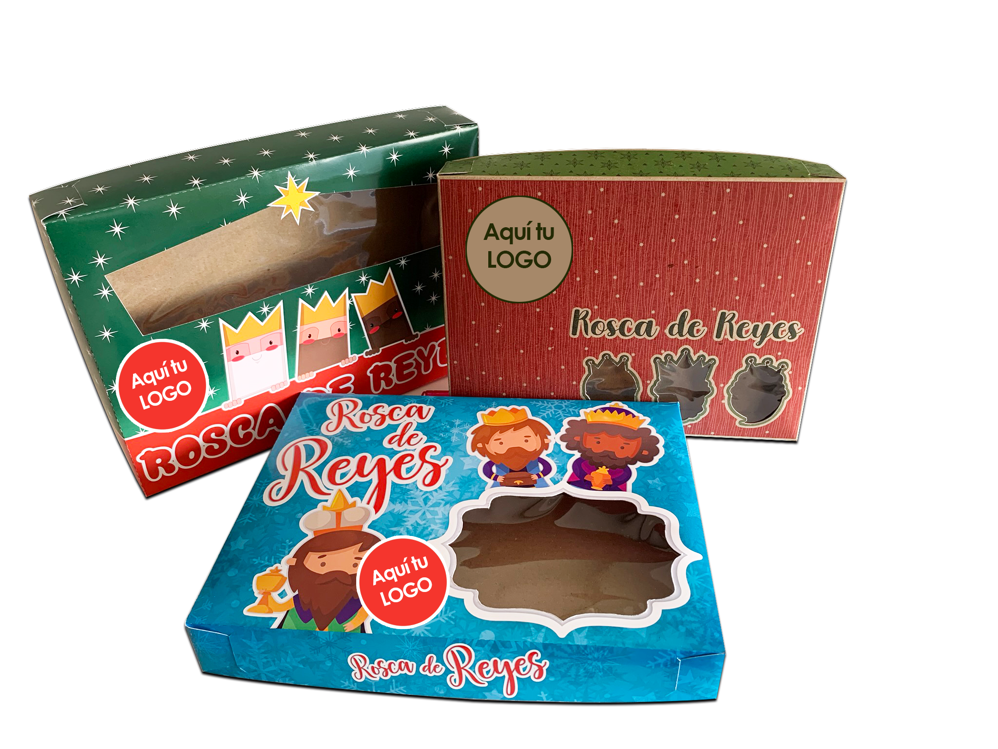 Caja para Rosca de Reyes Personalizada