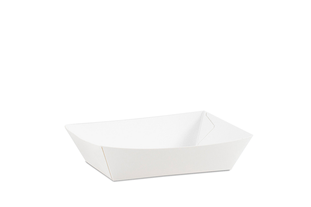 Plato de carton blanco de 21 cm Paq x 100