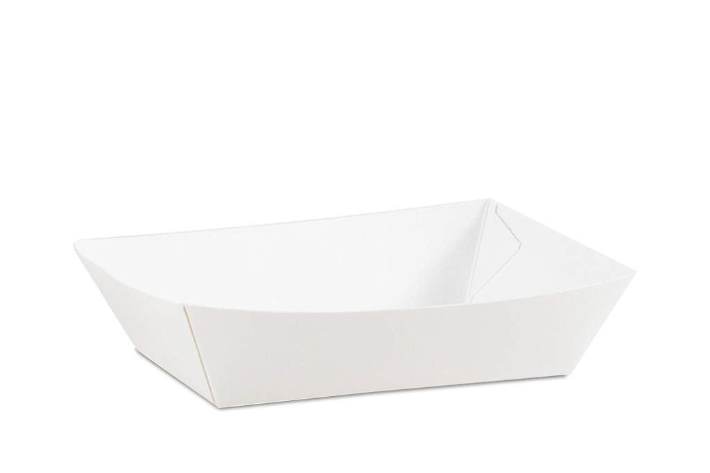 Plato Charola de Carton Blanca