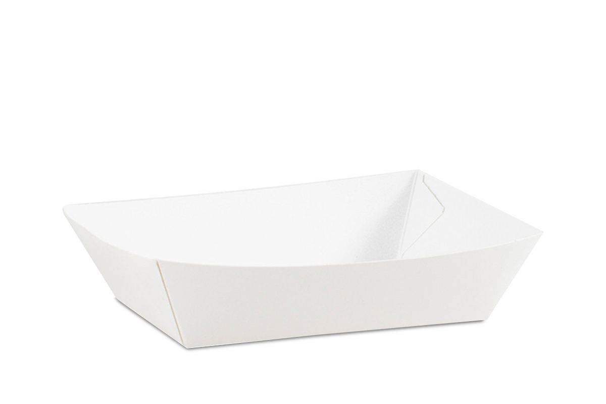 Plato Charola de Carton Blanca