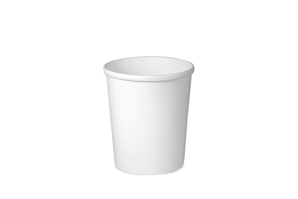 Contenedor de papel para alimentos blanco 16 oz.
