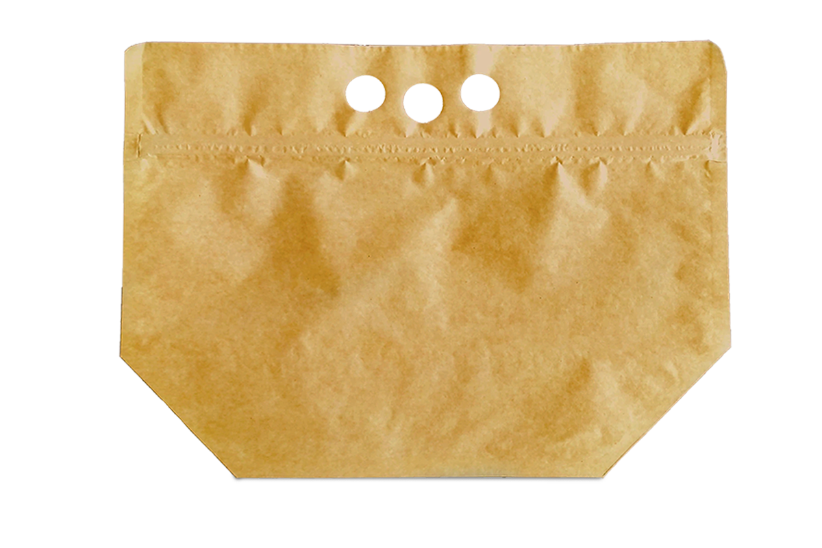 Bolsa de Papel Kraft con Interior Aluminizado con Zipper Resellable para Llevar Alimentos Calientes (Fresh 2go), 31 x 22 x 6 cm.