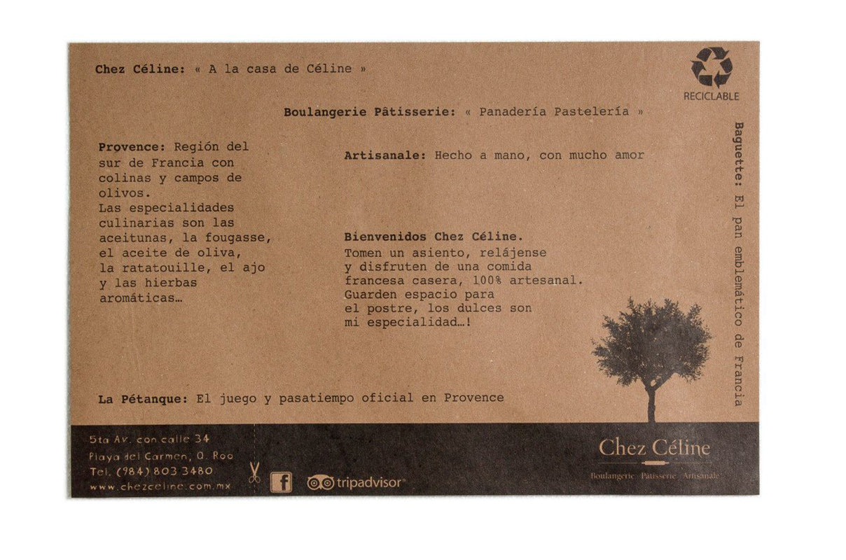 Impresión de manteles papel reciclado personalizados