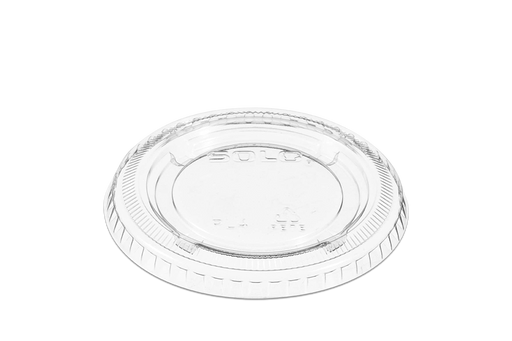 Tapa Plana Con Orificio, Marca SOLO®, para Vaso Transparente de 7 oz. y Soufflé Transparente de 4 oz