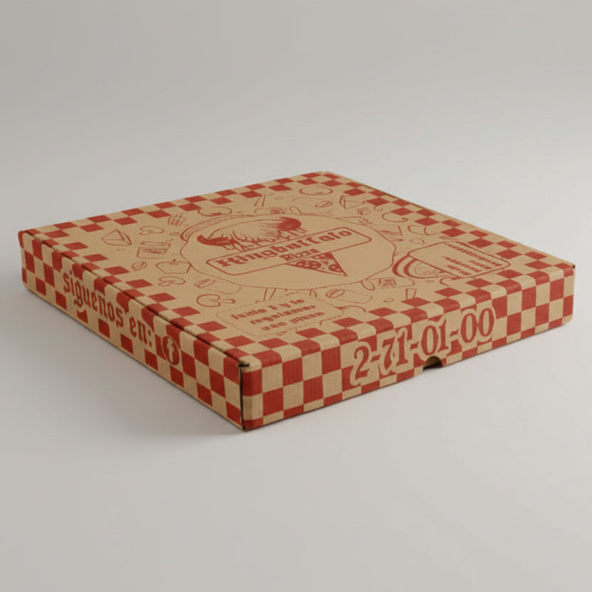 Caja para Pizza Cafe Personalizada
