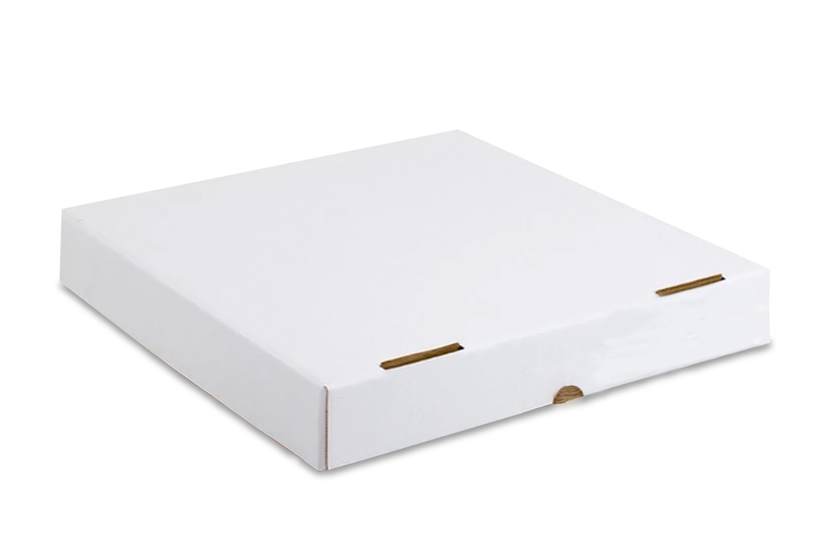 Caja para pizza blanca