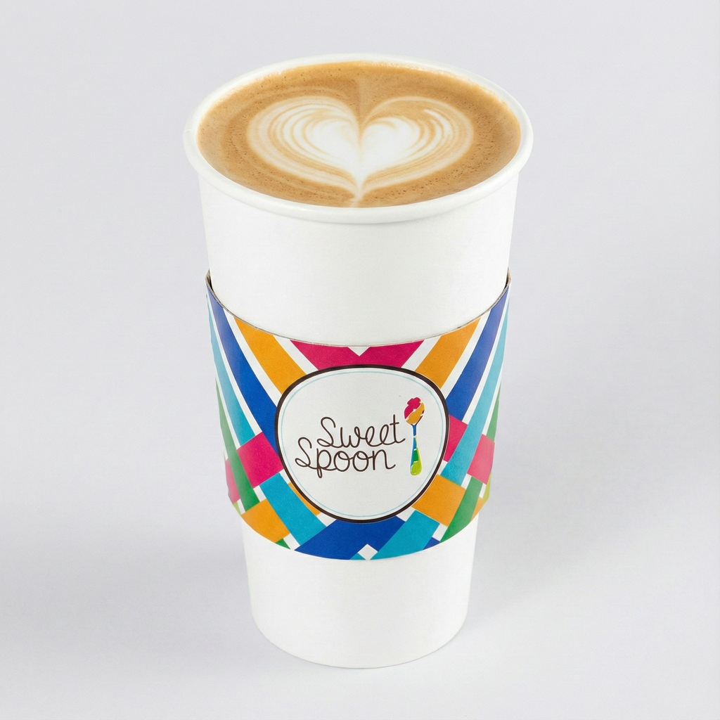 Manga Blanca Personalizada para Vaso de Café