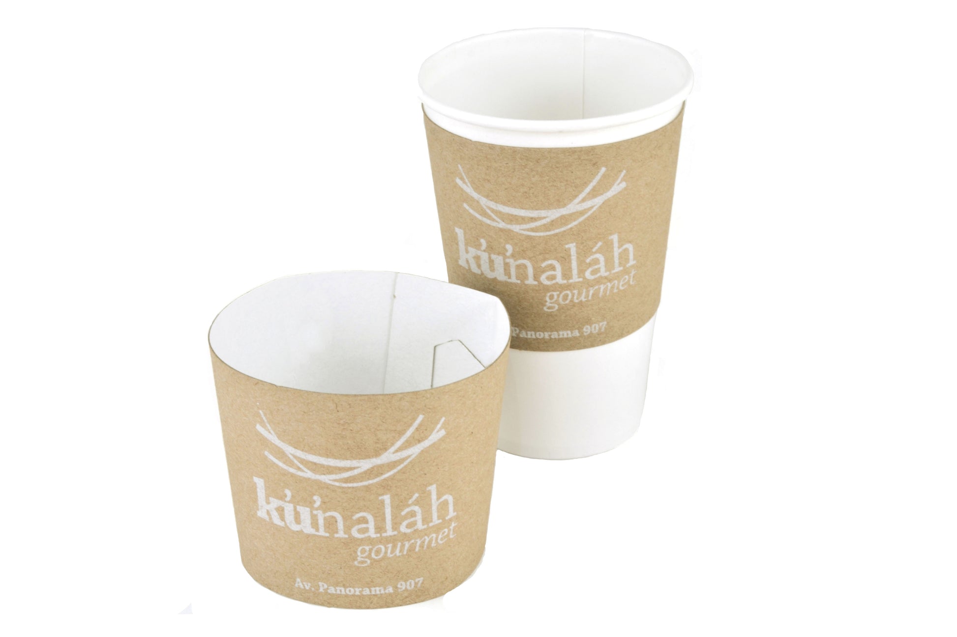 Manga para vaso de cafe personalizada.