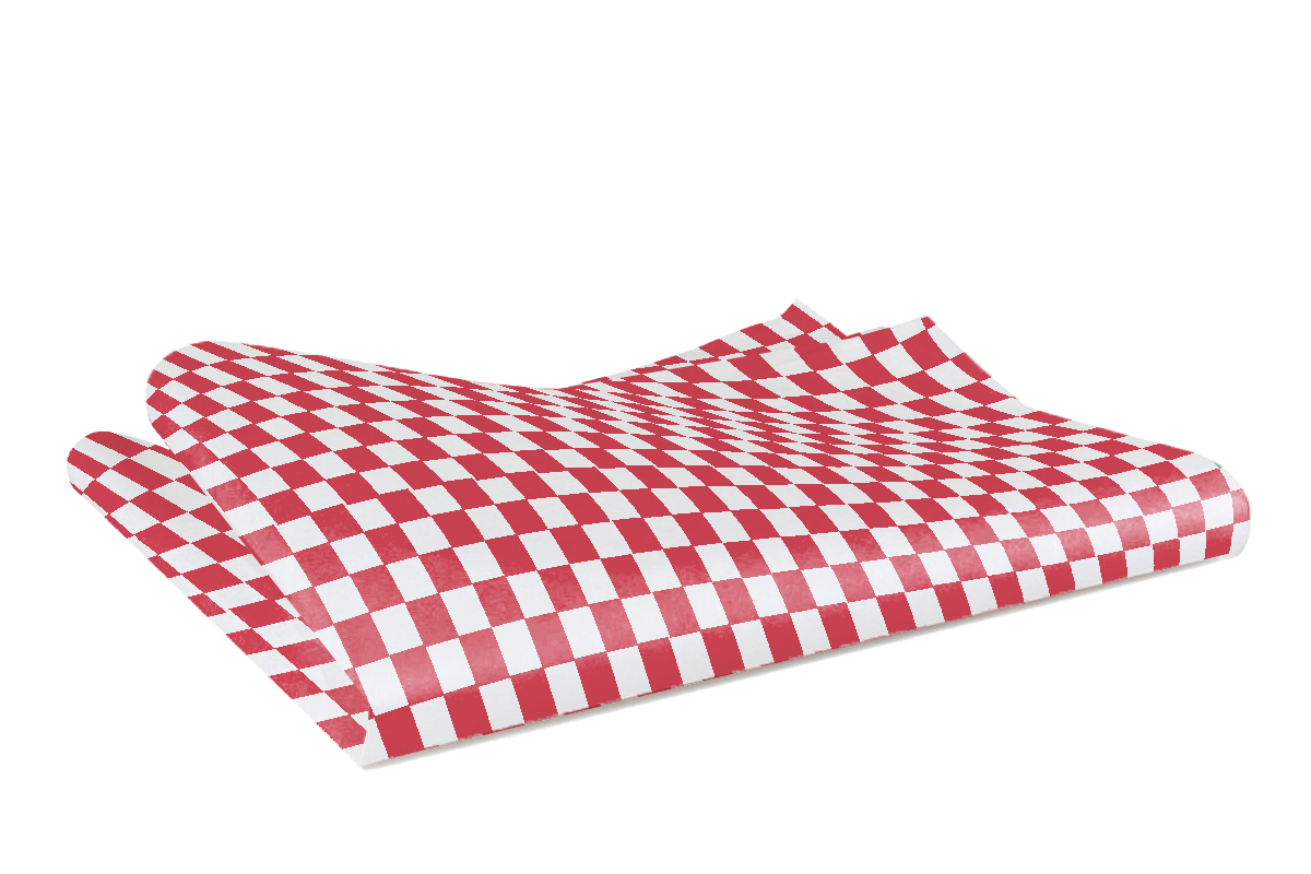 Papel Grado Alimenticio, Cuadros Rojos